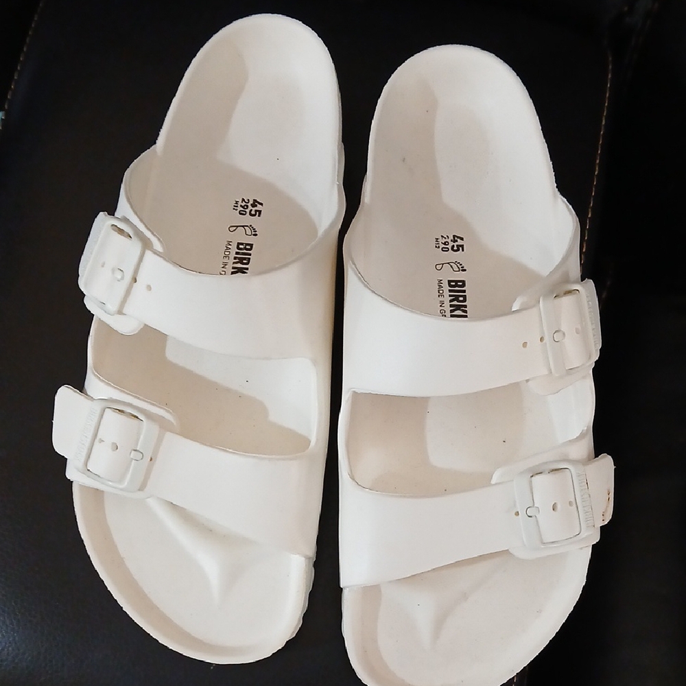 Birkenstock White Sandals with Adjustable Straps